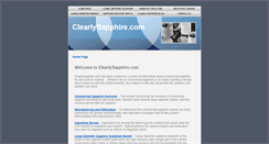 Desktop Screenshot of clearlysapphire.com